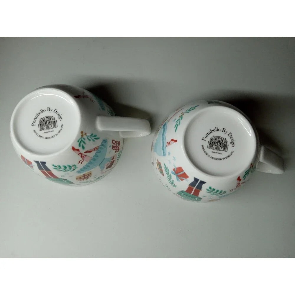 2 Portobello By Design Coffee Soup Mug Christmas Nutcracker Ballerina Gifts Drum - Picture 6 of 8